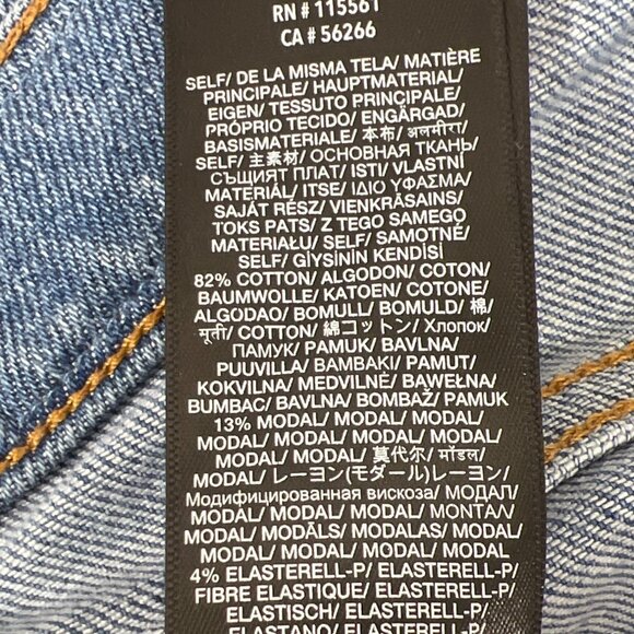 7 FOR ALL MANKIND Luxe Vintage High Rise Button Fly Jo Chew Hem Jeans Sz 27 - Picture 7 of 8